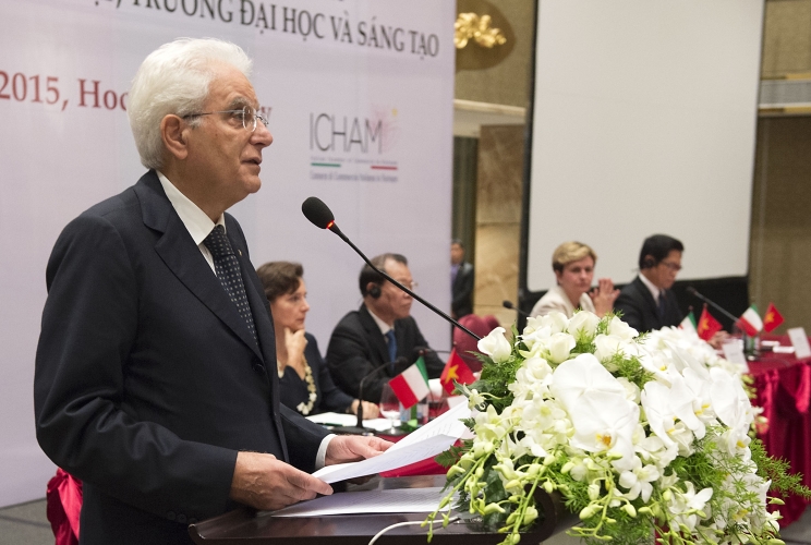 Il Presidente Sergio Mattarella in occasione