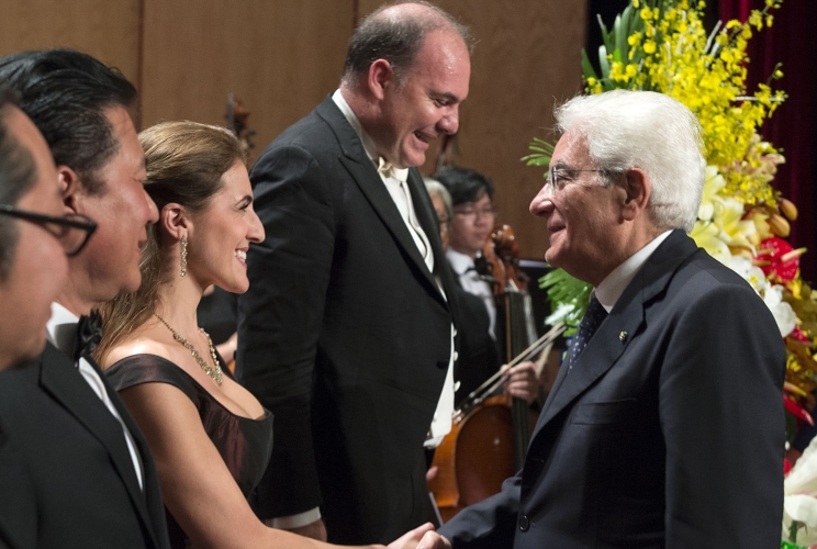 Il Presidente Sergio Mattarella alla Saigon Opera House 