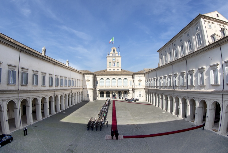Il Presidente Sergio Mattarella con il Presidente della Repubblica di Romania Klaus Iohannis