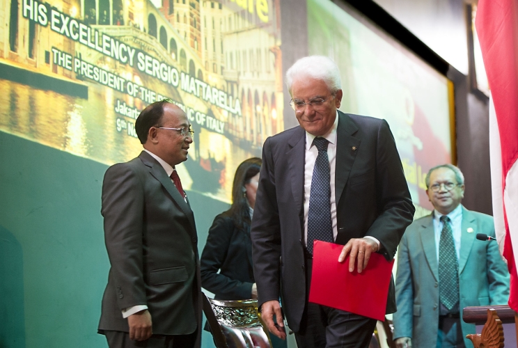 Il Presidente Sergio Mattarella al National Resilience Institute (Lemhannas)