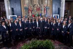 Mattarella interviene alla cerimonia in occasione del 120° Anniversario della FIGC - Federazione Italiana Giuoco Calcio