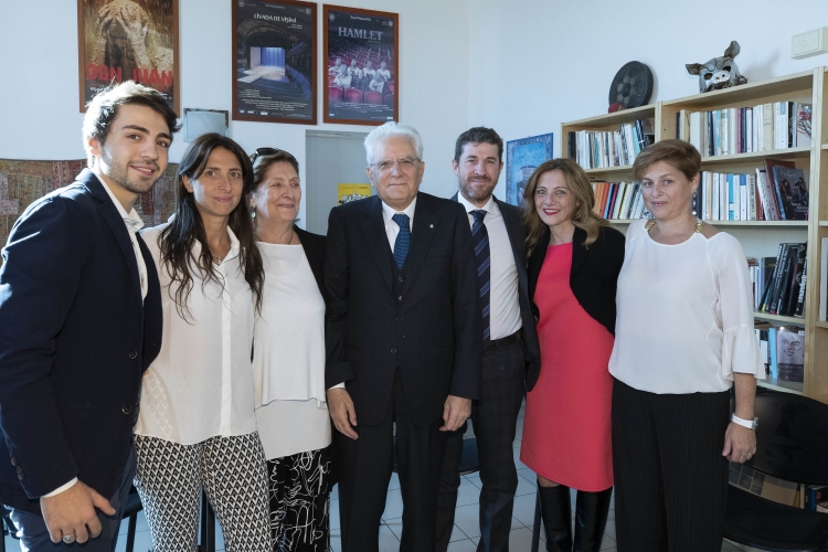 Il Presidente Sergio Mattarella con i familiari del Presidente Emerito della Repubblica Giovanni Gronchi