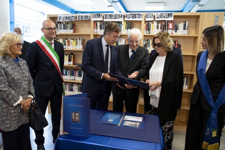 Il Presidente Sergio Mattarella alla Biblioteca Giovanni Gronchi 