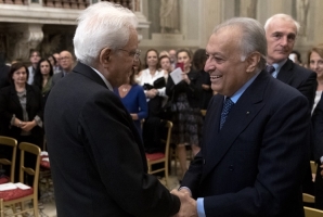 Il Presidente della Repubblica Sergio Mattarella con il maestro Zubin Mehta