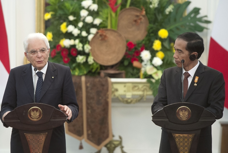 Il Presidente della Repubblica Italiana Sergio Mattarella 