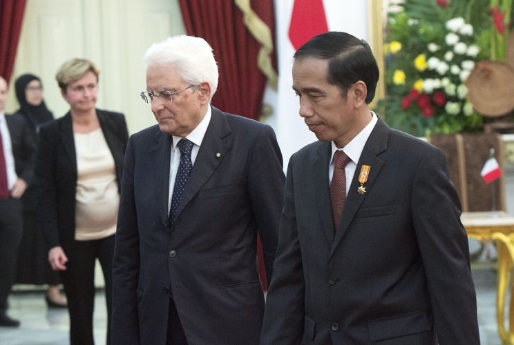 Il Presidente della Repubblica Italiana Sergio Mattarella 