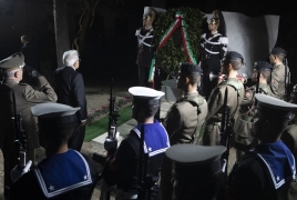  Il Presidente della Repubblica Sergio Mattarella in occasione della deposizione di una corona al Monumento ai Caduti della Divisione Acqui