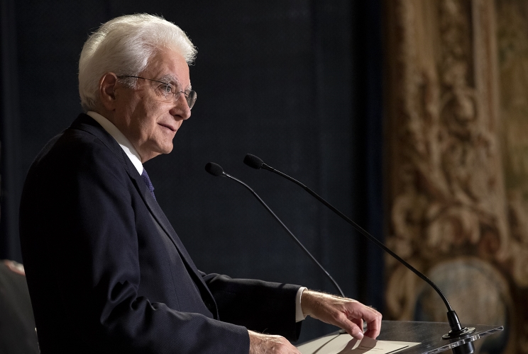 Il Presidente Sergio Mattarella in occasione della cerimonia di celebrazione de "I Giorni della Ricerca"