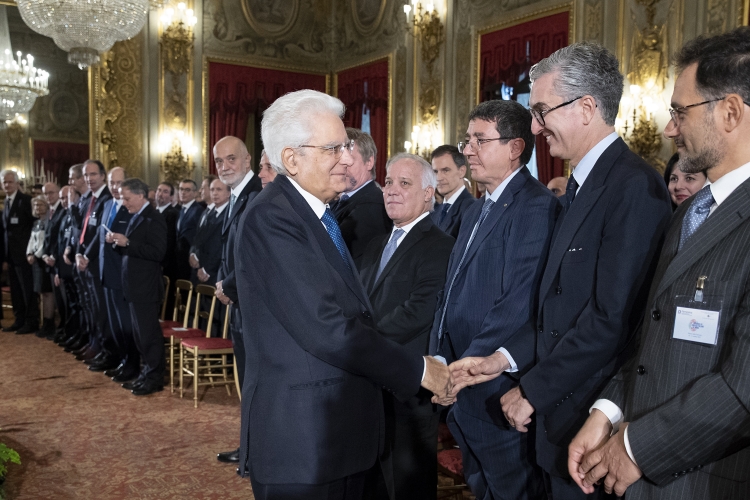 Il Presidente Sergio Mattarella in occasione dell'incontro con i partecipanti alla "Conferenza dei Consoli Italiani nel Mondo"

