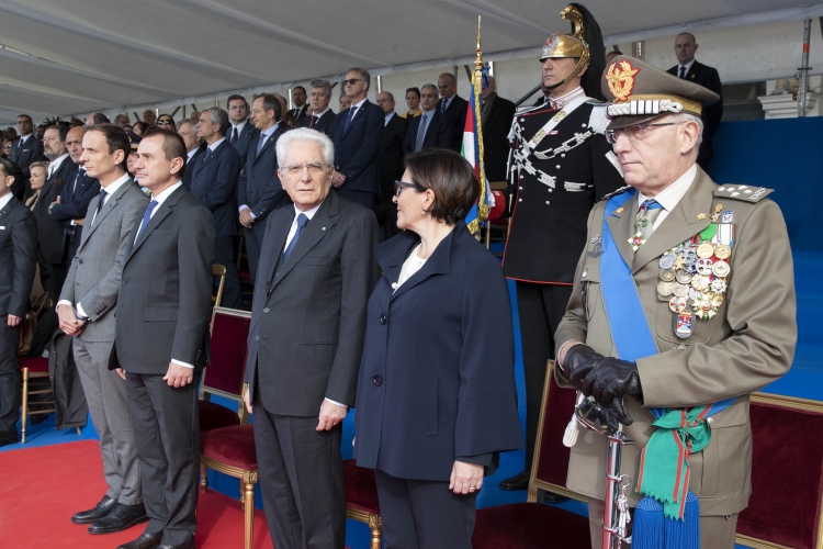 Il Presidente Sergio Mattarella, nel Giorno dell'Unità Nazionale e Giornata delle Forze Armate, è in Piazza Unità d'Italia di Trieste. 