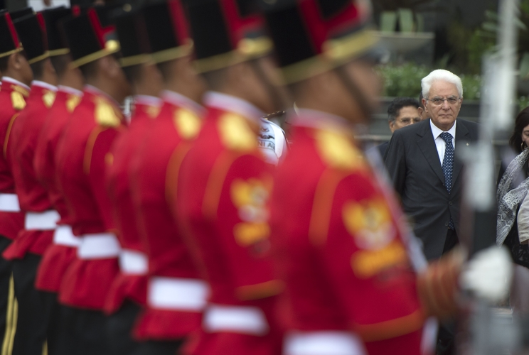 Il Presidente Sergio Mattarella al Cimitero degli Eroi di Kalibata