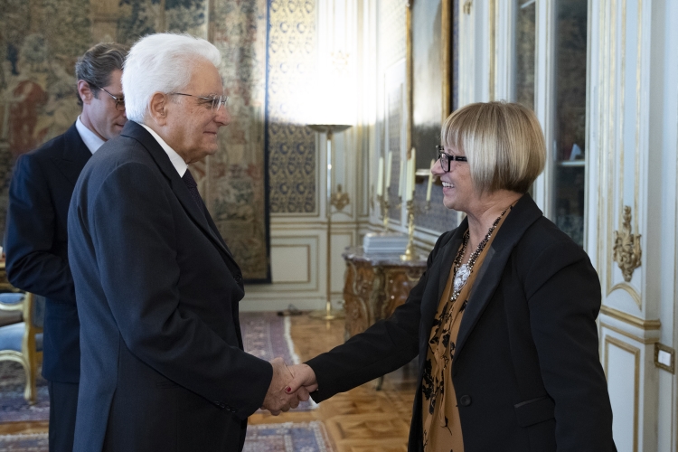 Il Presidente Sergio Mattarella riceve Rosa D'AMELIO, Presidente del Consiglio Regionale della Campania e Coordinatrice delle Assemblee legislative delle Regioni e delle Province autonome.
