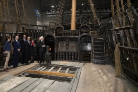 Il Presidente della Repubblica Sergio Mattarella e la Sig.ra Laura visitano il Museo Vasa in occasione della Visita di Stato nel Regno di Svezia