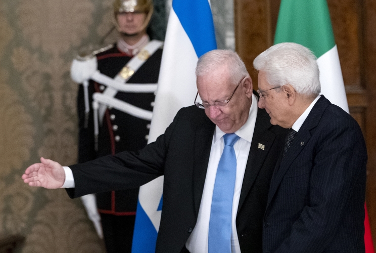 Il Presidente Sergio Mattarella con il Presidente dello Stato d’Israele Reuven Rivlin