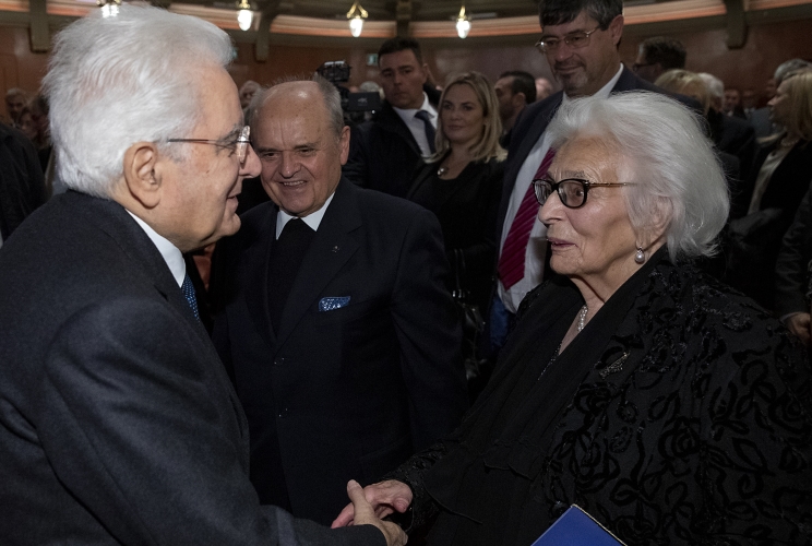Il Presidente Sergio Mattarella  in occasione della cerimonia per i 130 anni dalla fondazione del Gruppo Athesia