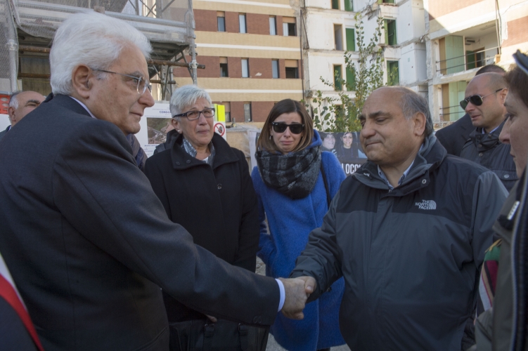 Il Presidente Sergio Mattarella incontra i familiari dei giovani vittime del crollo della Casa dello Studente