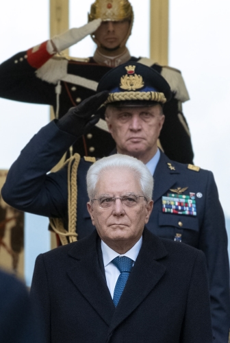 Il Presidente Sergio Mattarella al termine della visita di Stato dell'Emiro dello Stato del Qatar, lo Sceicco Tamim bin Hamad Al-Thani