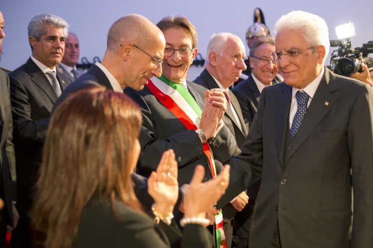 Il Presidente Sergio Mattarella in occasione della cerimonia di inaugurazione dell'anno accademico 2015/2016