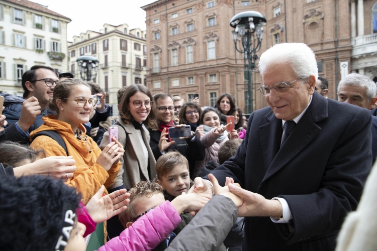 Il Presidente della Repubblica Sergio Mattarella al Teatro Carignano per la cerimonia di inaugurazione dell'anno accademico 2018/2019 dell'Università di Studi di Torino
