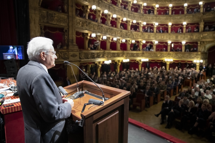 Il Presidente della Repubblica Sergio Mattarella al Teatro Carignano in occasione della cerimonia di inaugurazione dell'anno accademico 2018/2019 dell'Università di Studi di Torino
