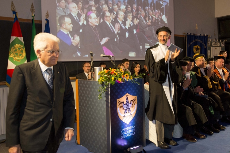 Il Presidente Sergio Mattarella in occasione del suo intervento alla cerimonia di inaugurazione 