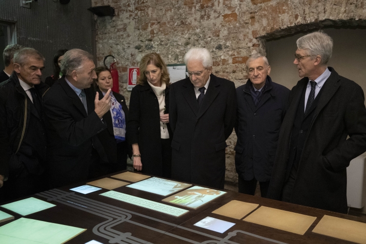 Il Presidente della Repubblica Sergio Mattarella al Polo del '900 