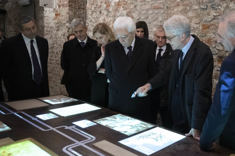 Il Presidente della Repubblica Sergio Mattarella al Polo del '900 