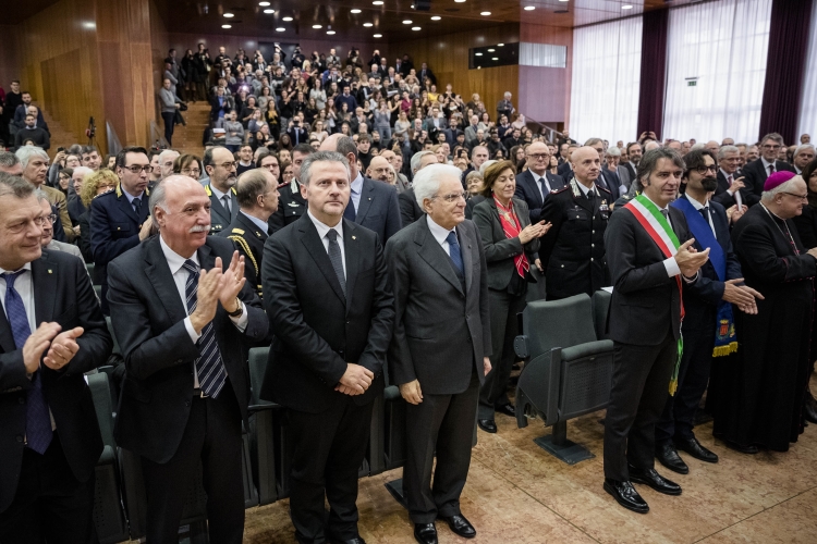 Il Presidente della Repubblica Sergio Mattarella alla cerimonia di inaugurazione dell'anno accademico 2018/2019 dell'Università di Studi di Verona