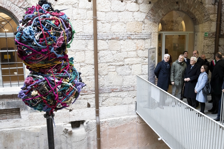 Il Presidente della Repubblica Sergio Mattarella visita la Biblioteca del polo Universitario Santa Marta di Verona