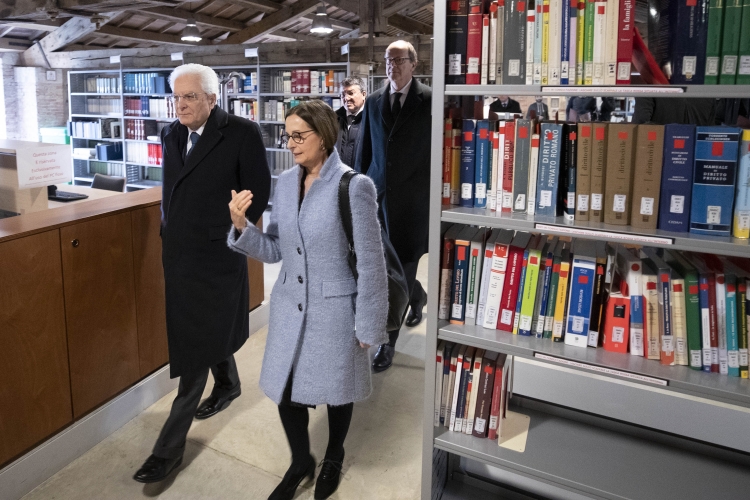 Il Presidente della Repubblica Sergio Mattarella visita la Biblioteca del polo Universitario Santa Marta di Verona