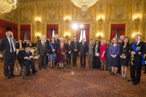 Il Presidente Sergio Mattarella in occasione della cerimonia di consegna delle onorificenze OMRI 