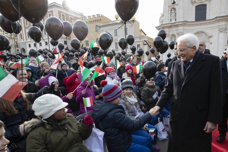 Il Presidente della Repubblica Sergio Mattarella alla Festa della rinascita per la riapertura della Chiesa di Santa Maria del Suffragio 