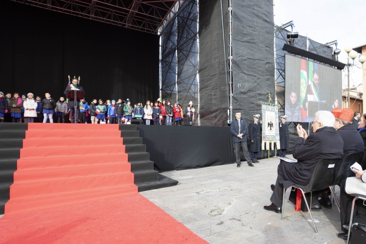 Il Presidente della Repubblica Sergio Mattarella alla Festa della rinascita per la riapertura della Chiesa di Santa Maria del Suffragio 