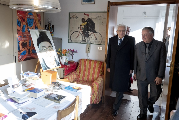  Il Presidente della Repubblica Sergio Mattarella visita la casa di Don Benzi 