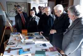 Il Presidente della Repubblica Sergio Mattarella visita la casa di Don Benzi