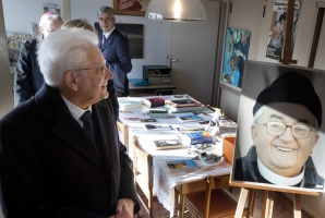  Il Presidente della Repubblica Sergio Mattarella visita la casa di Don Benzi