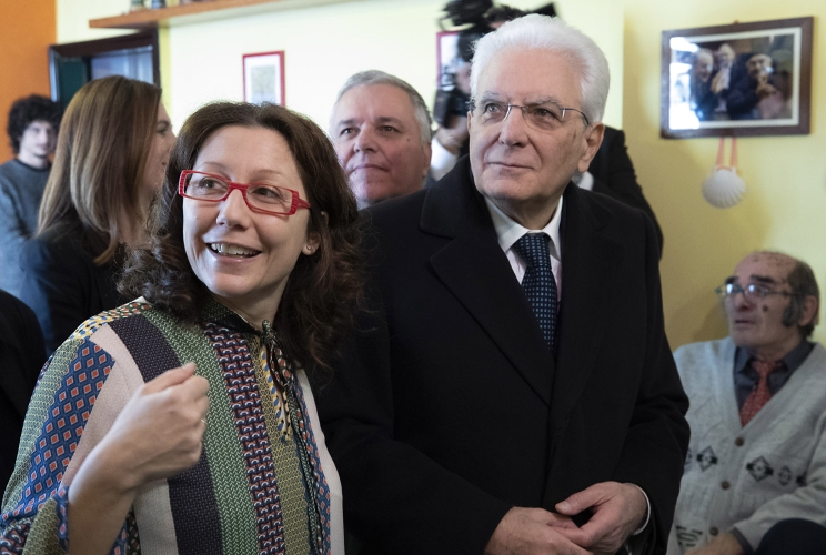  Il Presidente della Repubblica Sergio Mattarella visita la casa famiglia “Nonno Oreste”