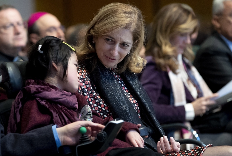 La Signora Laura Mattarella alla riunione mondiale della Comunità Giovanni XXIII, fondata da Don Oreste Benzi