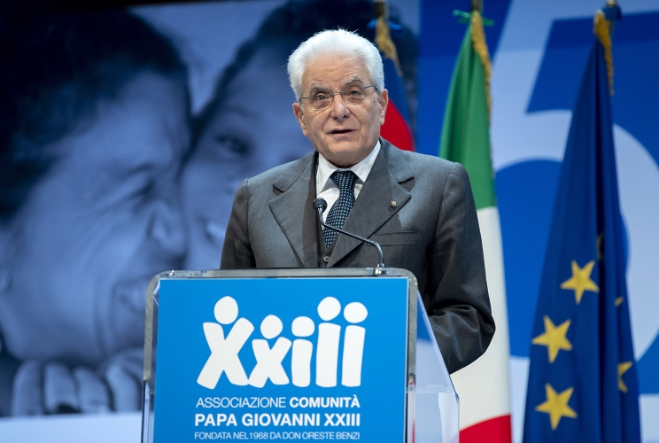 Il Presidente della Repubblica Sergio Mattarella alla riunione mondiale della Comunità di Giovanni XXIII 