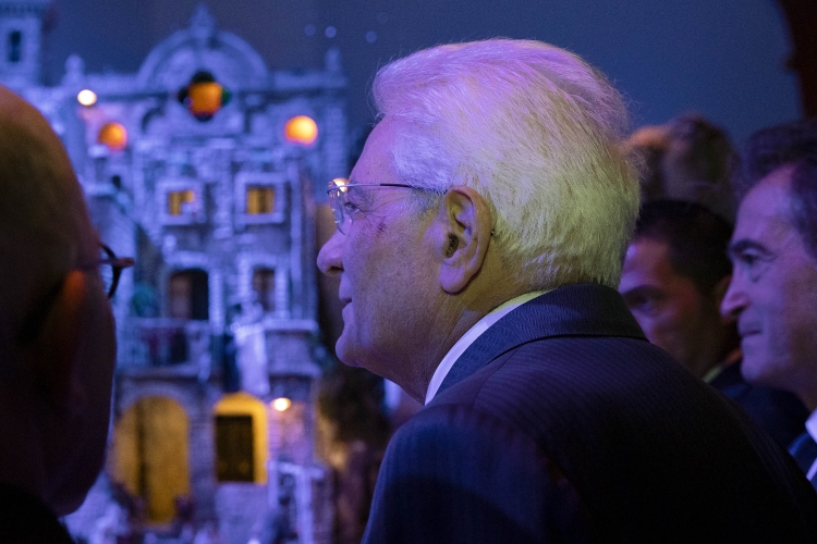 Il Presidente Sergio Mattarella all'inaugurazione della mostra "La luce della Natività tra i Sassi di Matera. Il presepe della Basilicata nel Palazzo del Quirinale" 