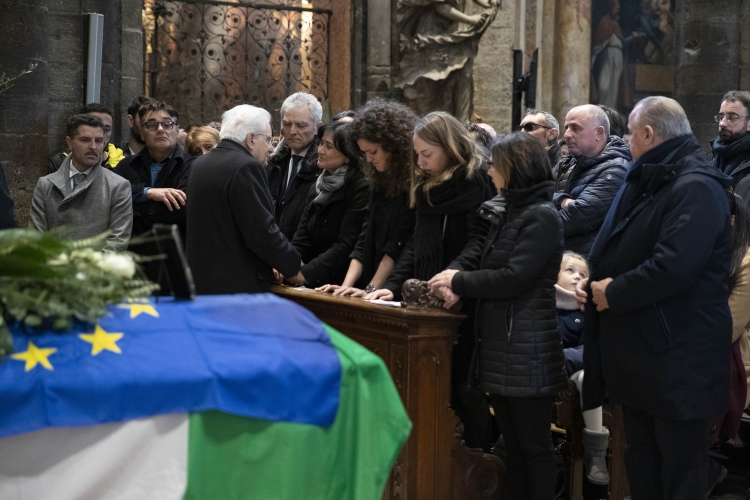 Il Presidente della Repubblica Sergio Mattarella con i familiari di Antonio  Megalizzi 
