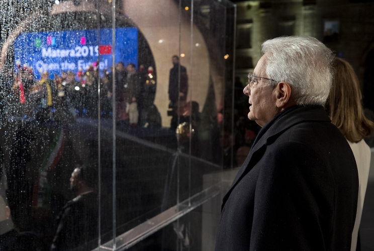  Il Presidente della Repubblica Sergio Mattarella alla cerimonia di inaugurazione di Matera capitale europea della cultura