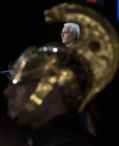 Il Presidente della Repubblica Sergio Mattarella alla cerimonia di inaugurazione di Matera capitale europea della cultura