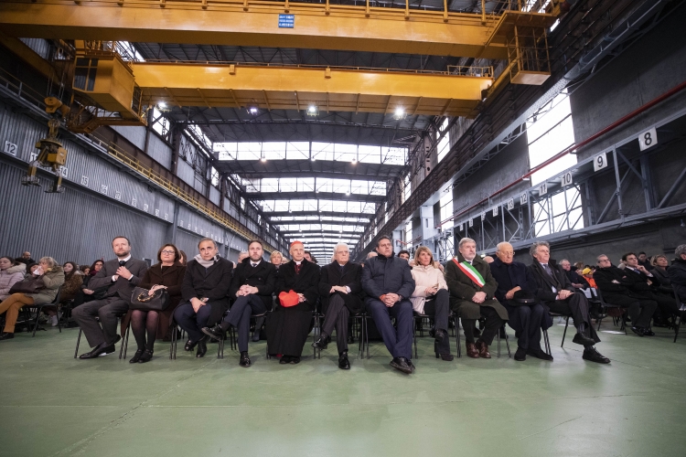 Il Presidente Sergio Mattarella a Genova nello stabilimento ArcelorMittal in occasione della cerimonia commemorativa del 40° anniversario dell'uccisione di Guido Rossa
