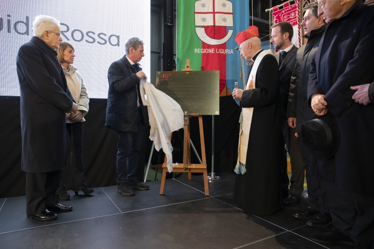 Il Presidente Sergio Mattarella a Genova per la cerimonia commemorativa del 40° anniversario dell'uccisione di Guido Rossa.
