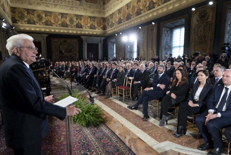 Il Presidente Sergio Mattarella rivolge il suo indirizzo di saluto in occasione della celebrazione del “Giorno della Memoria”