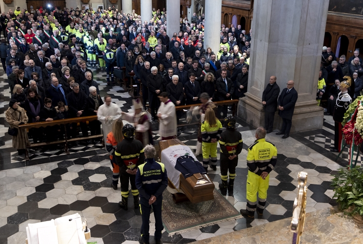 Il Presidente Sergio Mattarella ai Funerali di Stato dell'on. Giuseppe Zamberletti 