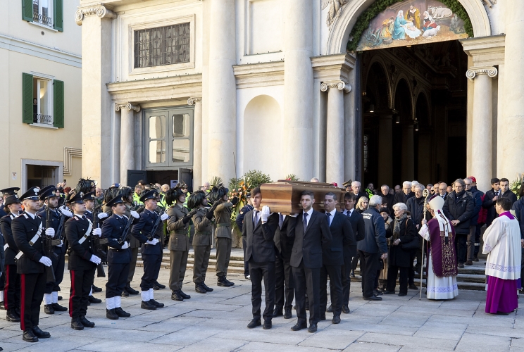Varese - Il Presidente della Repubblica Sergio Mattarella ai funerali dell’On. Giuseppe Zamberletti