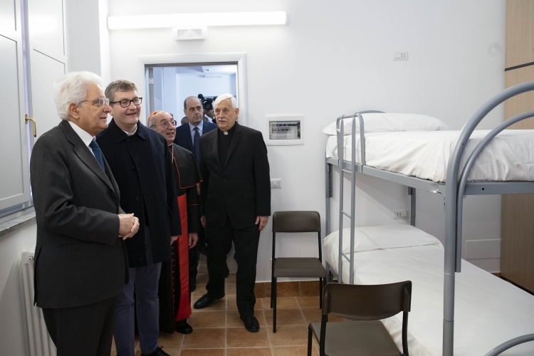  Il Presidente Sergio Mattarella all'inaugurazione del centro di accoglienza "Matteo Ricci"