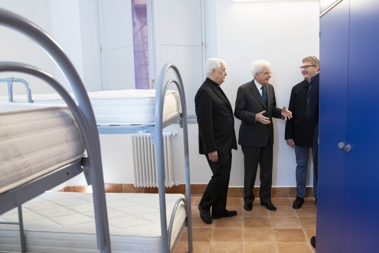  Il Presidente Sergio Mattarella all'inaugurazione del centro di accoglienza "Matteo Ricci"